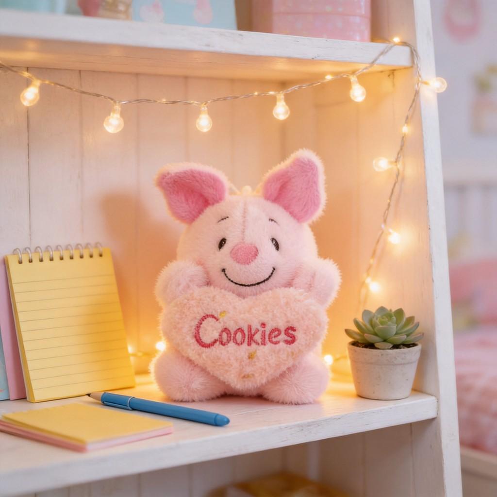 Pooh Bear Piglet Plush Bear Keychain With Soft Pp Cotton For Kids And Teens