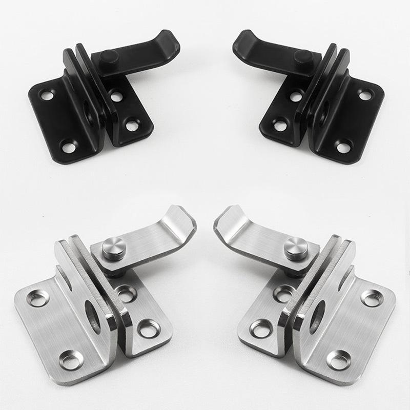 90° Anti-Theft Bathroom Sliding Door Latch Clasp with Old-Fashioned Hinge Bolt