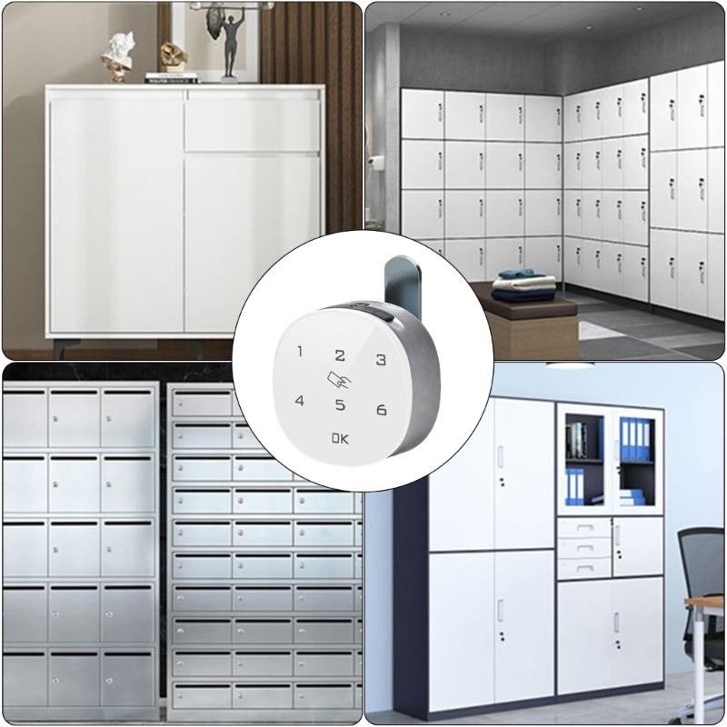 Secure Multiple Unlock Drawer Lock Fingerprint Card & Keypad Entry Intelligent Fingerprint Lock for Furniture Security
