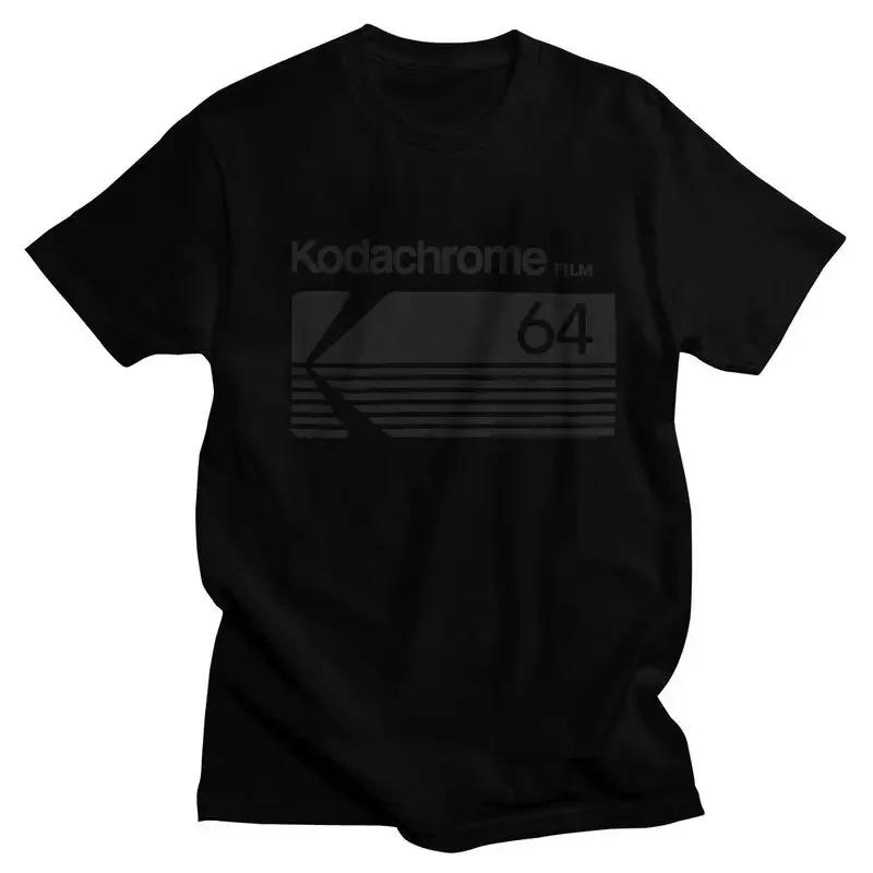 New Merch Fashion  Kodachrome Logo T Shirt Men Short-Sleeve Photographer T-shirts Summer Tee Tops Pure Cotton Oversized