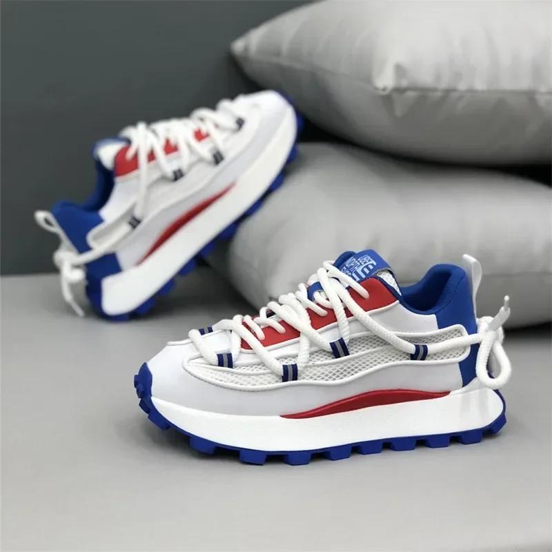 

Мужские кроссовки из сетчатой ткани, дышащие, повседневные, дизайнерские, на платформе, кроссовки для бега для мужчин, увеличивающие рост, спортивная обувь, теннис, мужской теннис 39 синий