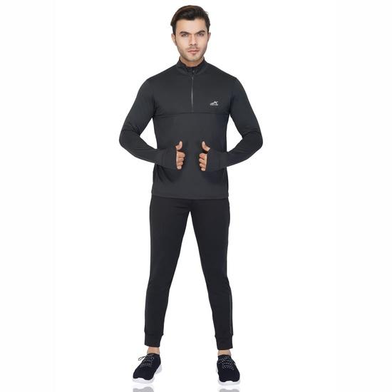 Vector X OMT-130 Men's Ban-Collar Jersey (Black Small )