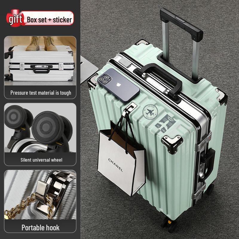 

Чемодан дорожный большой вместимости с прочной алюминиевой рамой, универсальными колесами и кодовым замком для мужчин и женщин 20 inch [Carry-On Only, Not Recommended]