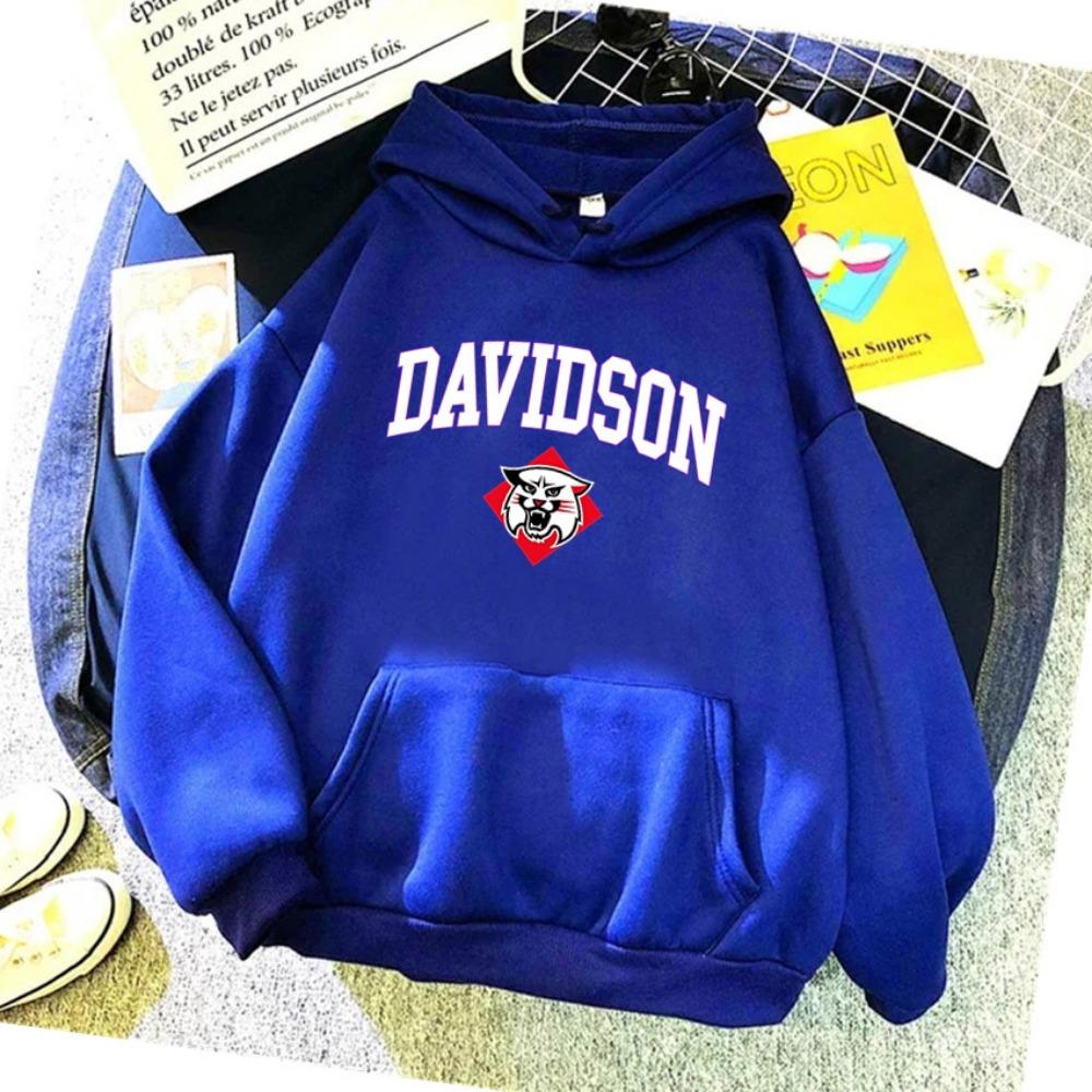 Women Hoodies Davidson University Print Hip Hop Woman Casual Pullover Unisex Streetwear Harajuku Clothes Hoody