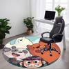 1 Stück We Bare Bears Freunde Büro Runder Teppich, Unter Bürostühlen Schlafzimmer Wohnzimmer Heimdekoration a1022119