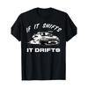 's Drift Racing T-Shirt - If It Shifts, It Drifts Slogan & Drifting Car Graphic, 100% Cotton Casual Tee for Car Enthusiasts, Motorsport Events, Gym &