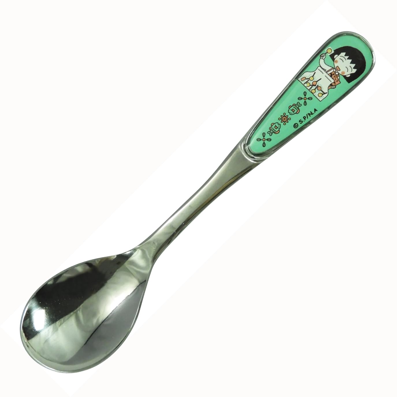 

Chibi 35th Anniversary Stainless Steel Made in Yamaka Maruko-chan Spoon, 13.5cm, Green, Japan, Shoten, CM42-850 зелёный