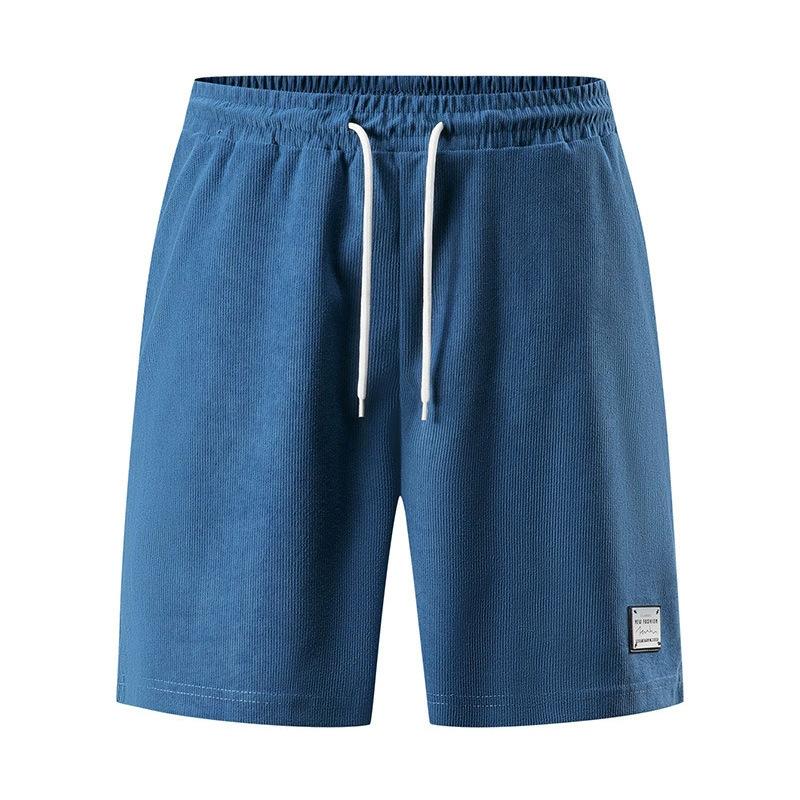 Men s Retro Corduroy Casual Shorts Men Fashion Solid Sweatpants Harajuku Corduroy Short Pants New Men Clothing Roupas S
