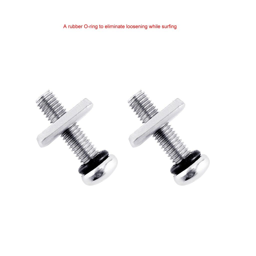Buy 2PCS Stainless Steel 316 Boat Surfboard Fin Screw & Fin Plate