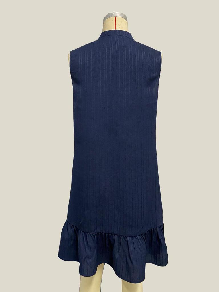 Women's European & American Sleeveless Ruffle A-line Tank Dress - 2025 Spring/Summer Collection