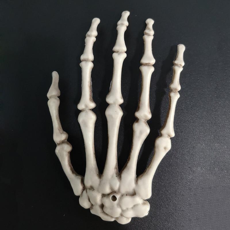 New1 Pairs Halloween Skeleton Claw Hand Bone Shelf Ghost House Chamber Bar Terror Decoration Props Trick Hanging Accessories