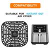 Air Fryer Square Steaming Pad Non-Slip Mat Air Fryer Basket Replacement Stainless Steel Grill Pad (BPA Free, No FDA)