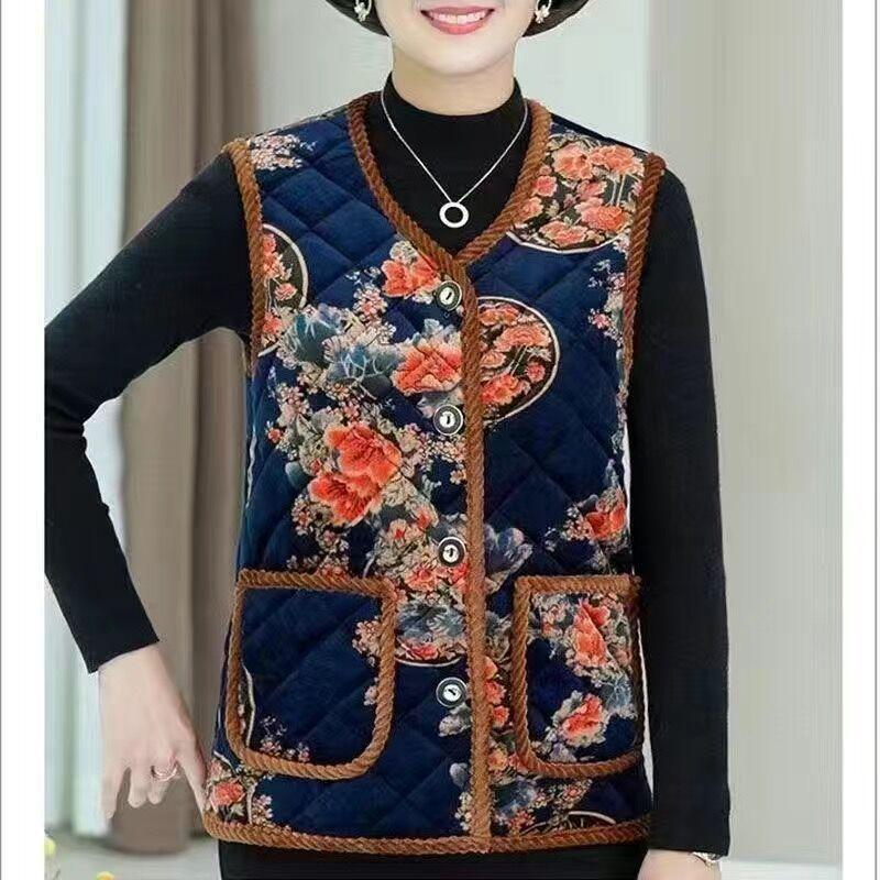 2 Winter New Fleece Fleece Cotton Vest Women's Lamb Fleece Fur Integrated Thermal Vest Mother Coat