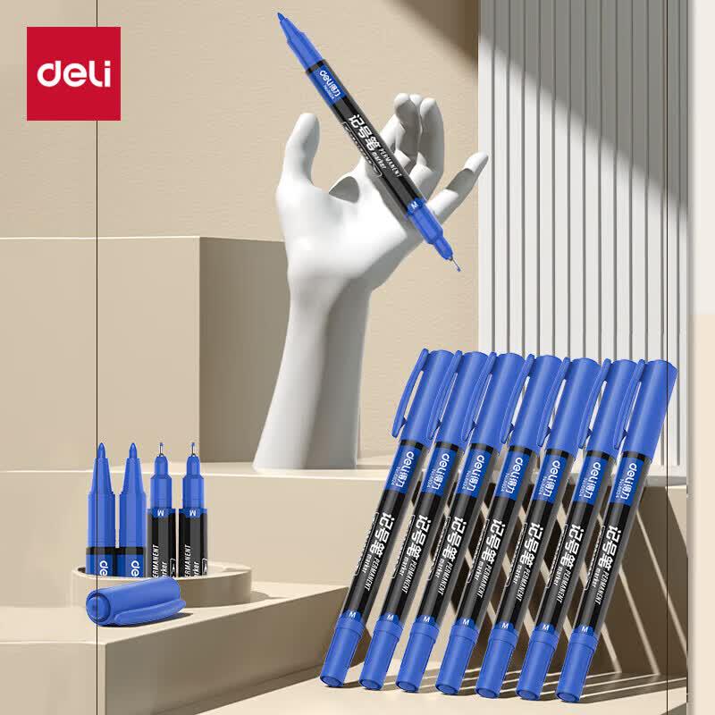 Deli Quick-Dry Double-Ended Permanent Marker