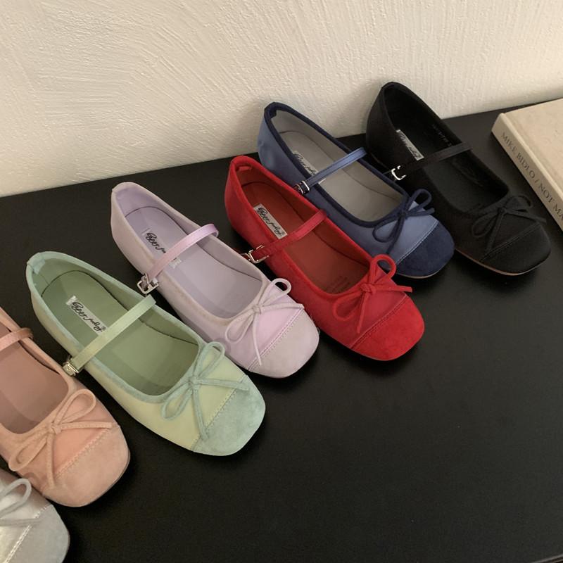 Moda Bailamos 2025 Nowe Damskie Baleriny Panie Casualowe Buty Mary Jane Miękka Podeszwa Buty Wizytowe Outdoor Okrągły Nosek Baleriny
