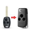 KEYYOU Modified Remote Flip Folding Car Key Shell Case for Honda Accord Civic CRV Pilot Fit Replacement Fob Cover 2/3 Buttons