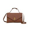 Fashion Foreign Style Small Fragrance Weaving Light Luxury Dinner Party Rhombus Shoulder Messenger Bag Handbag Women'S Bag