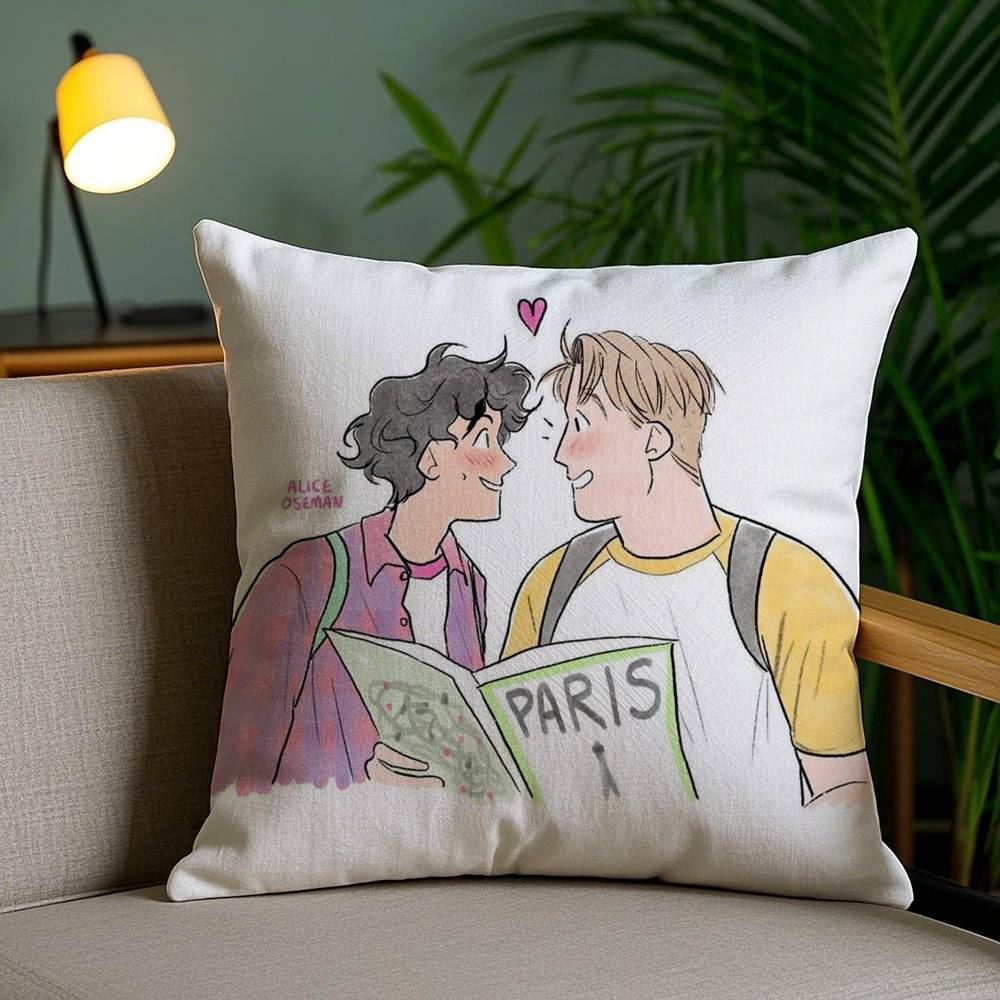 

H-HeartstopperS Pillow Case Anti-dustmite Invisible Zipper Sofa Bed 12x12Inch