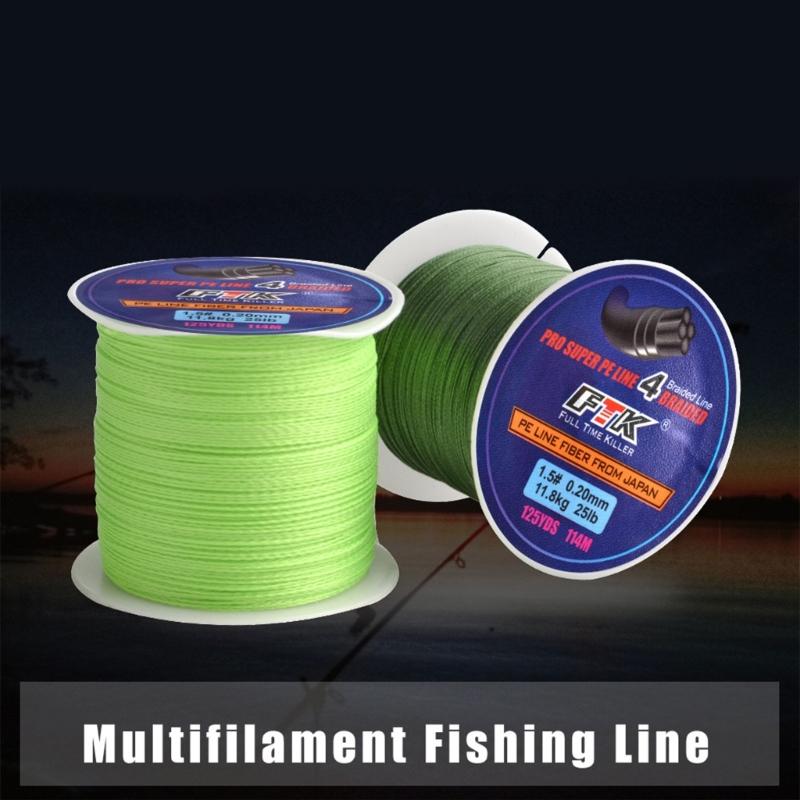 Smaller Diameter Braided Line 8lb-35lb Fast Water Cutting Fishing Line 4 Strands Braided Fishing Line Abrasion Resistant