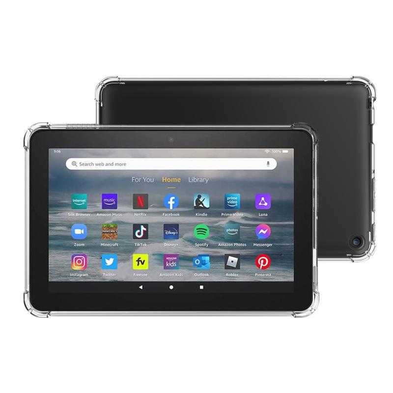 Coque de protection transparente à coussin d'air anti-chute aux quatre coins pour Kindle 2022 Édition Jeunesse 11e génération