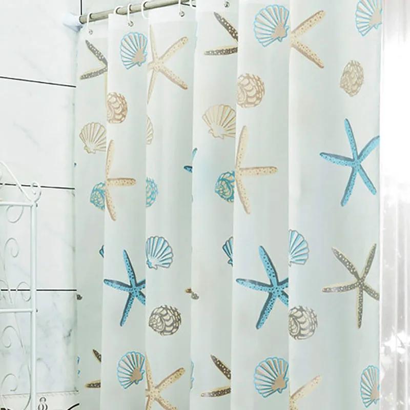 Waterproof Peva Shower Curtain Set With 12Hooks 71"X79" Plastic Shower Curtain For Bathroom Decor Washable Shower Curtain