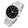 Montre - Q&Q - Q&Q Homme - Acier inoxydable argenté - 44 mm - Étanche 5 ATM