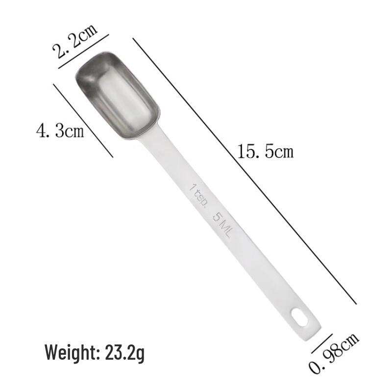 Shangqi SUS304 Stainless Steel Measuring Spoon Set