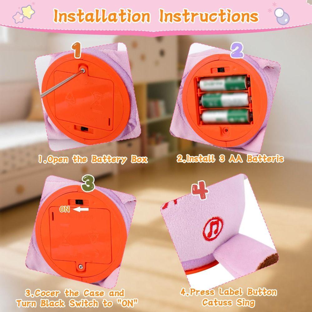 Repeating What You Say Dancing Talking Giraffe Toy with 10 Songs Plush Toy Doll  Gifts