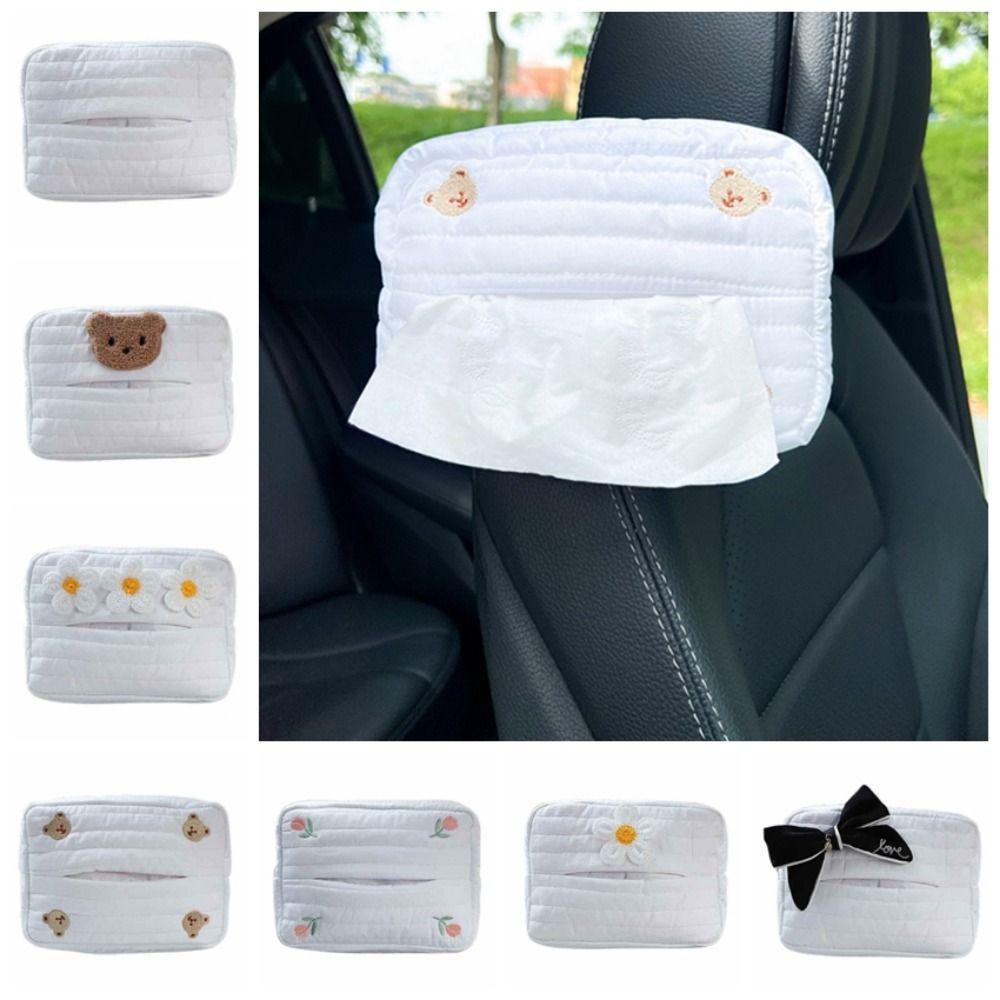 Creative Car Tissue Box Universal Car Tissue Holder Gift Cute Napkin Dispenser  Seat Back