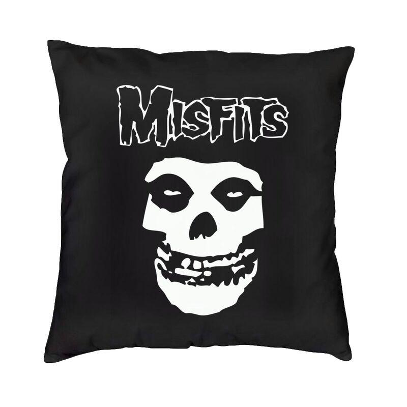 

Punk Rock Band Misfits Pillow Bedroom Decoration Fashion Cushions for Sofa Square Pillowcase 30cmx30cm