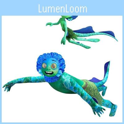Enchanting Luca Kids Jumpsuit With Mask And Gloves For Vibrant Halloween Dress Up