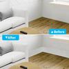 1PC 1m/3meters Baseboard Trim Molding Wall Base Cove Flexible Self-Adhesive Base Trim Peel and Stick Avoid Dust Rubber Base