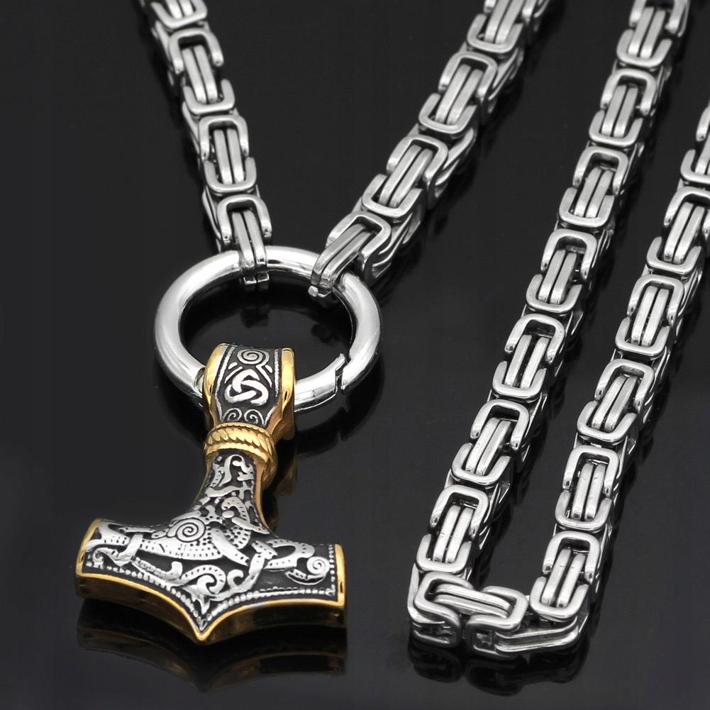Collana da Uomo Martello di Thor, Argento Spesso 303