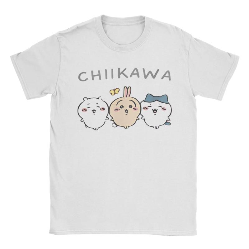 

MINISO Chiikawa Y2k Вінтажна футболка Чисті топи Смішні Жіночі Унісекс Футболка З Коротким Рукавом З Круглим Комірцем Графічні Футболки M