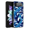 Cartoon Print Phone Case for Samsung Galaxy Z Flip 3 4 5 Folding Mobile Shell For Samsung Z Flip3 Flip4 Flip5 PC Hard Cover