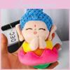 Buddha Lotus Little Plush Doll Pendant With Keychain For Backpack And Decor Car