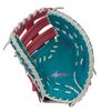Rawlings HYPER TECH COLOR SYNC Baseball First Glove, Soft, Base, Teal/Pink, GR6HTCM535, 11.75 Inches, Right-Handed