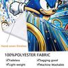 Sonic the Hedgehog Wall Tapestry Aesthetic Wall Hanging Printed Fabric Blanket Decorative Tapestries for Bedroom Living Room Home Decor
