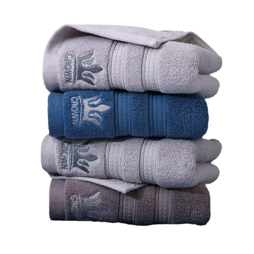 Luxury Crown Embroidered Bath Towel Thickened Hand Towel Dry Hair Towel Sports Towel  Household