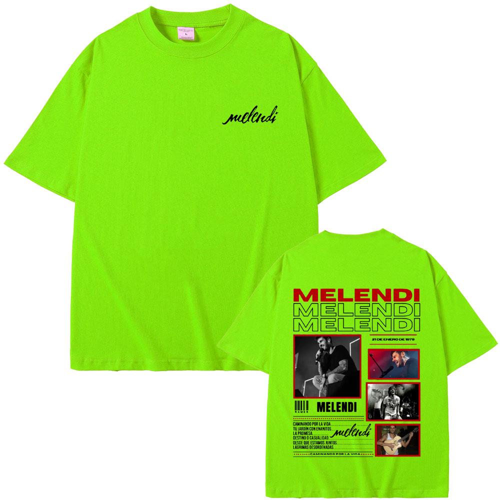 

Melendi Tour 2025 Album Print T Shirt Men Women Vintage Gothic Oversized Cotton Tshirt Male Hip Hop Fashion T Shirts Streetwear 4XL