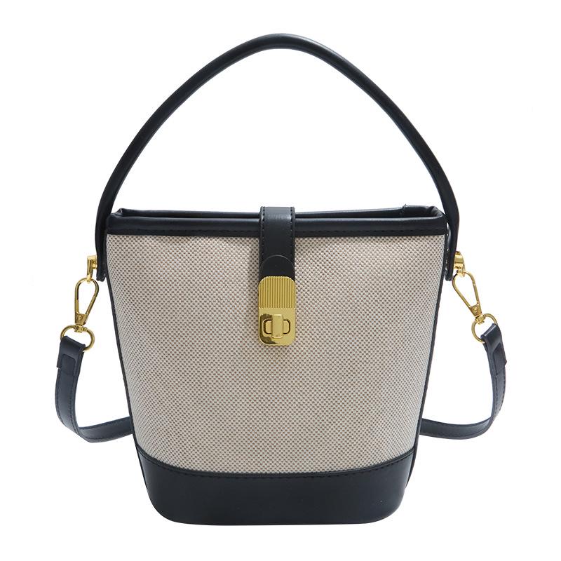 

Женская модная сумка-тоут через плечо 2025: Дизайн в стиле пэчворк с цветовыми блоками чёрный