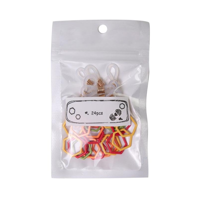 

Colorful Stitches Marker Mushroom Star Hexagon Knitting Stitches Marker Crochet Marker Stitches Stoppers for Knitting