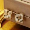 Fashionable Earrings With Retro Micro Inlaid Zircon Drip Oil Earrings For Women