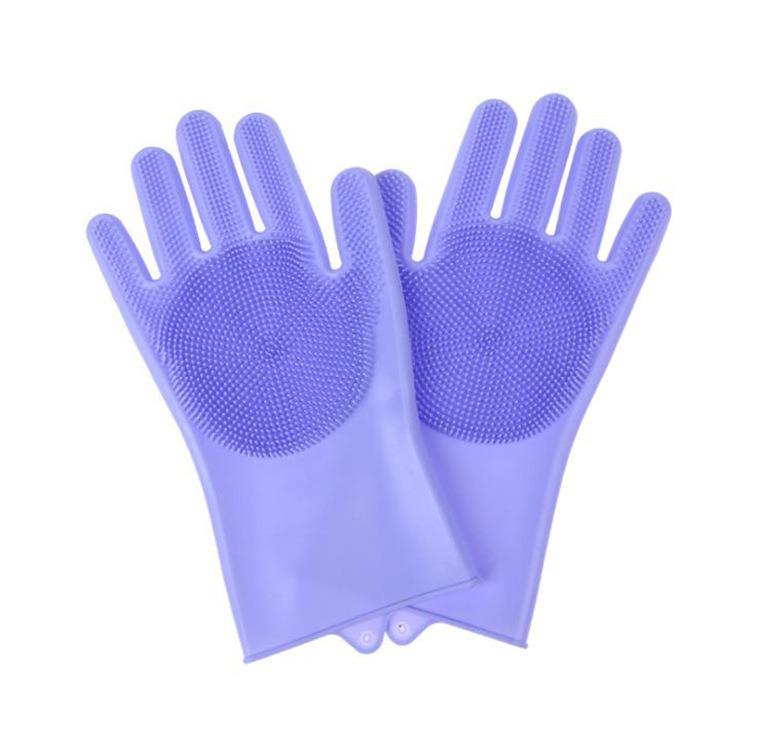 Pet Hair Removal Glove Grooming Cleaning Gloves Dog Cat Bathing Shampoo Glove Scrubber Cleanner Silicon Hair Removal Glove MMR04