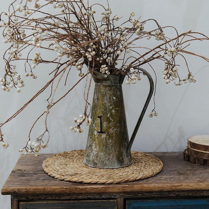 Handwoven Natural Rattan Placemats - Round Heat-Resistant Non-Slip Pot Mats | Dining Home Wedding Decor