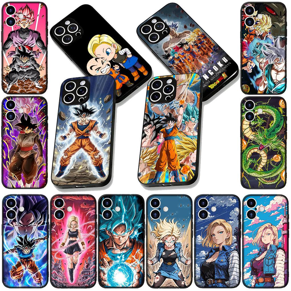 Soft Cover for Apple iPhone 13 12 Mini XS 11 Pro Max 7 8 Plus XR SE 2022 2020 SE3 Coque Phone Case Android 18 Dragon Gokus Ball