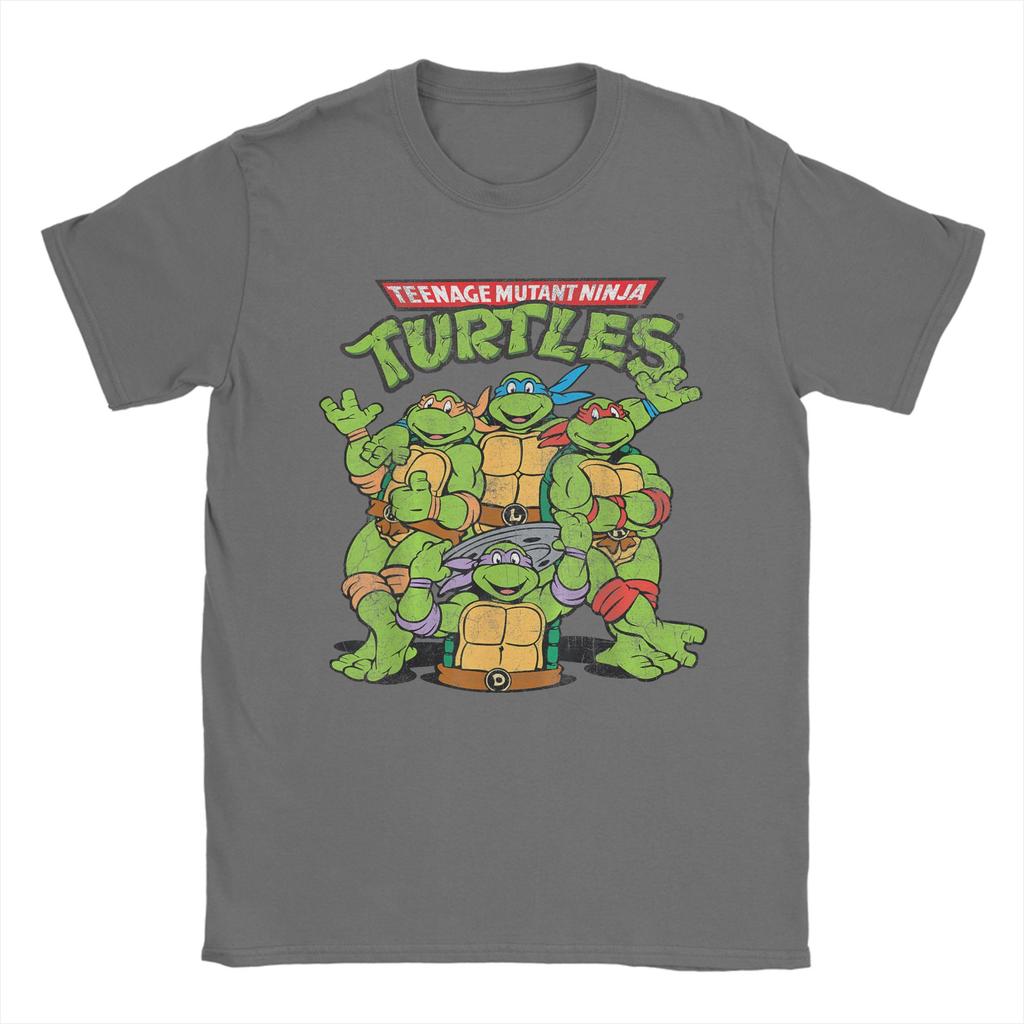 Fashion Ninja Turtles Classic Retro Logo TShirts Unisex Round Collar 100 Cotton T Shirts Short Sleeve Tees Plus Size Clothes