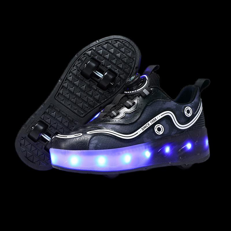 PoboZong Automatic Retractable LED Roller Skates 30