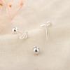 Silver Color Clover Zircon Stud Earrings for Women Sweet Exquisite Screw-Back Ear Piercing Jewelry Birthday Party Gifts