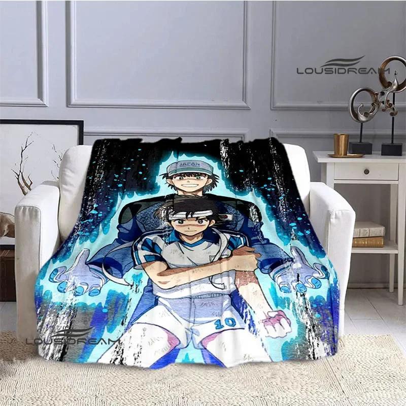 Coperte del cartone animato Captain Tsubasa coperta da picnic Coperte calde in flanella Morbida e confortevole fodere per letto Regalo di compleanno